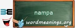 WordMeaning blackboard for nampa